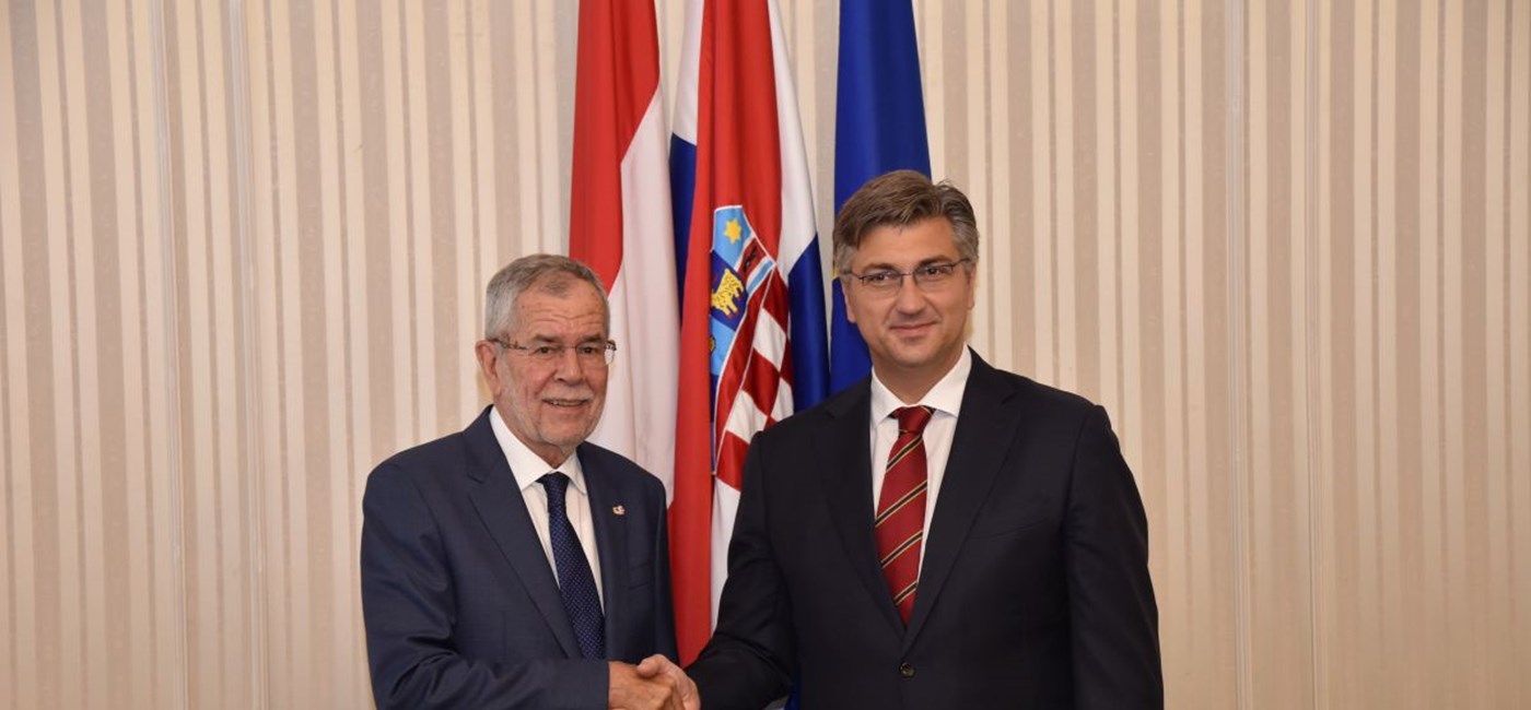 PM Plenkovic with Austrian President Van der Bellen
